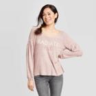 Women's Long Sleeve Scoop Neck Blouse - Knox Rose Pink Xs, Women's, Beige