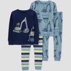 Carter's Just One You Toddler Boys' 4pc Construction Pajama