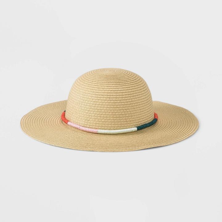 Girls' Straw Floppy Hat - Art Class Tan