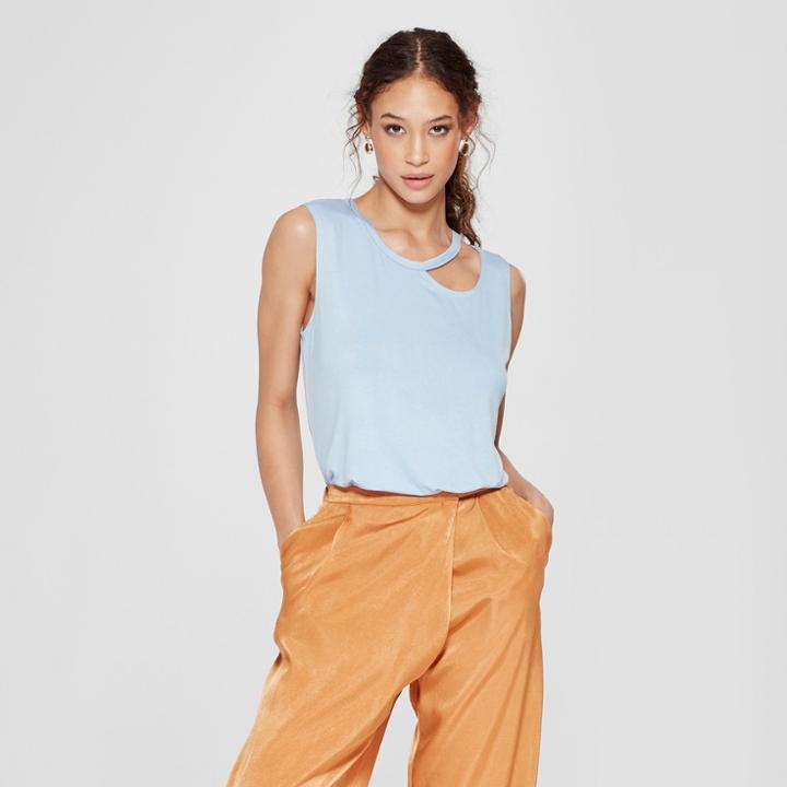 Women's Sleeveless Asymmetrical Cutout Top - Alison Andrews