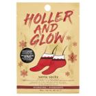 Holler And Glow Santa Socks Printed Foot Sheet Mask