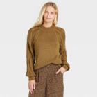 Women's Crewneck Pullover Sweater - Who What Wear Dark Brown