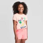 Petitegirls' Short Sleeve Graphic T-shirt - Cat & Jack Xs, Girl's, Pink