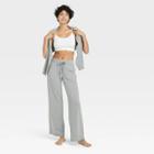 Women's French Terry Wide Leg Lounge Pants - Colsie Gray