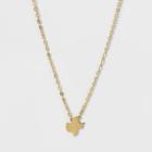 Target Texas Mini Solid Icon Necklace - Gold, Gold Texas