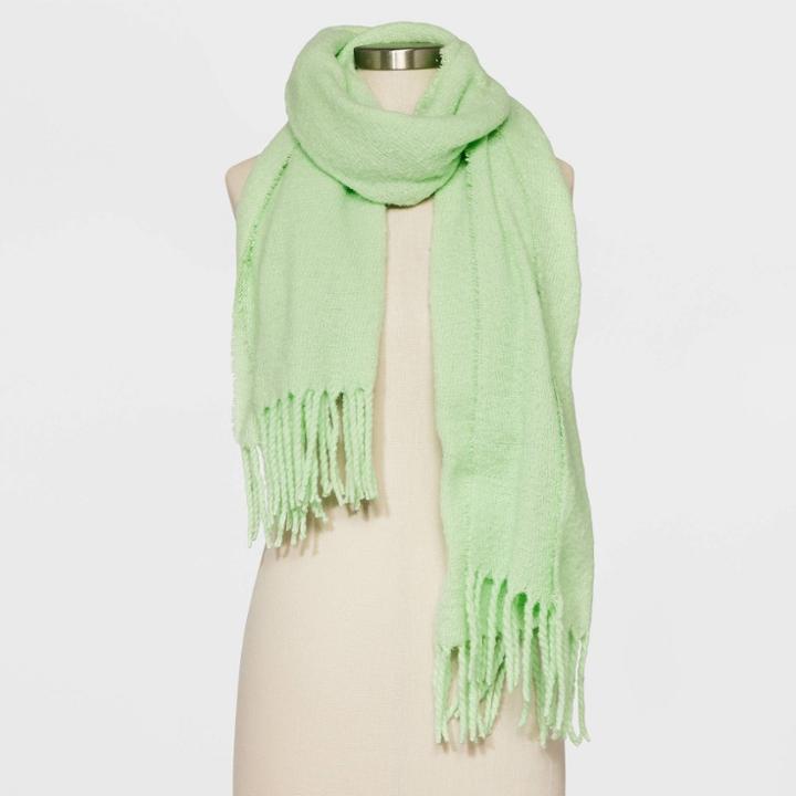 Women's Blanket Scarf - Wild Fable Green