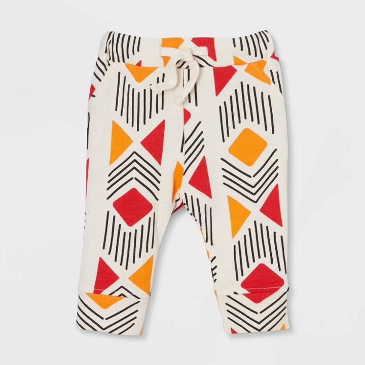 Ade + Ayo Black History Month Baby Dusu Athletic Jogger Pants - Cream Newborn