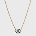 Sugarfix By Baublebar Crystal Evil Eye Pendant Necklace - Gold