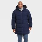 Men's Mid-length Puffer Jacket - All In Motion Navy