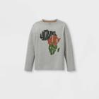 Well Worn Black History Month Kids' 'young Black And Gifted' Long Sleeve Graphic T-shirt - Heather Gray