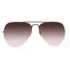 Target Women's Aviator Sunglasses With Rose Smoke Lenses - A New Day Gold