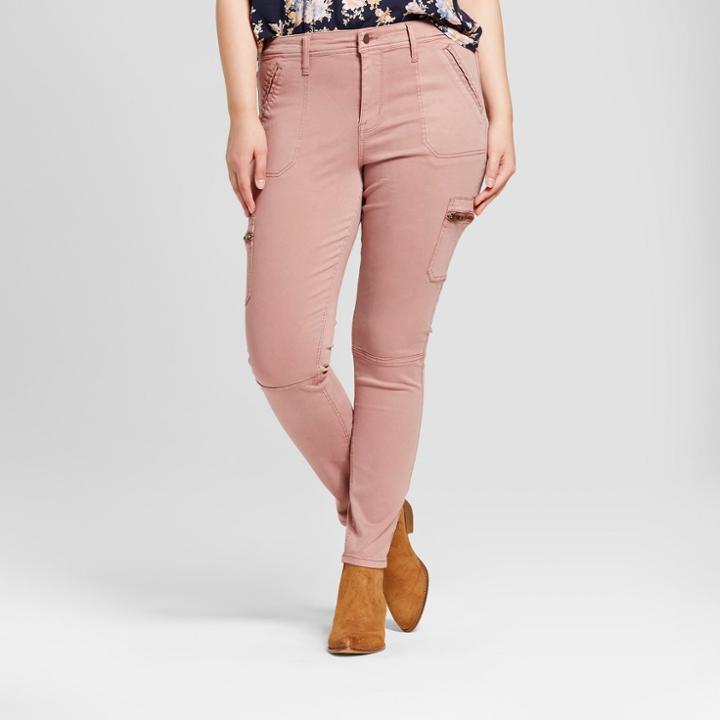 Women's Plus Size Utility Jeggings - Ava & Viv Rosewood