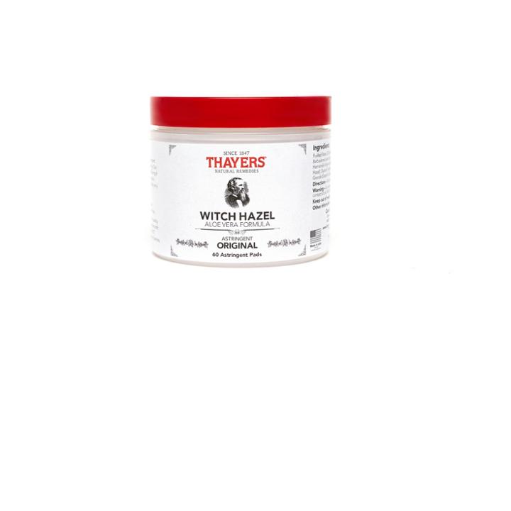 Thayers Natural Remedies Thayers Witch Hazel Astringent Pads With Aloe Original