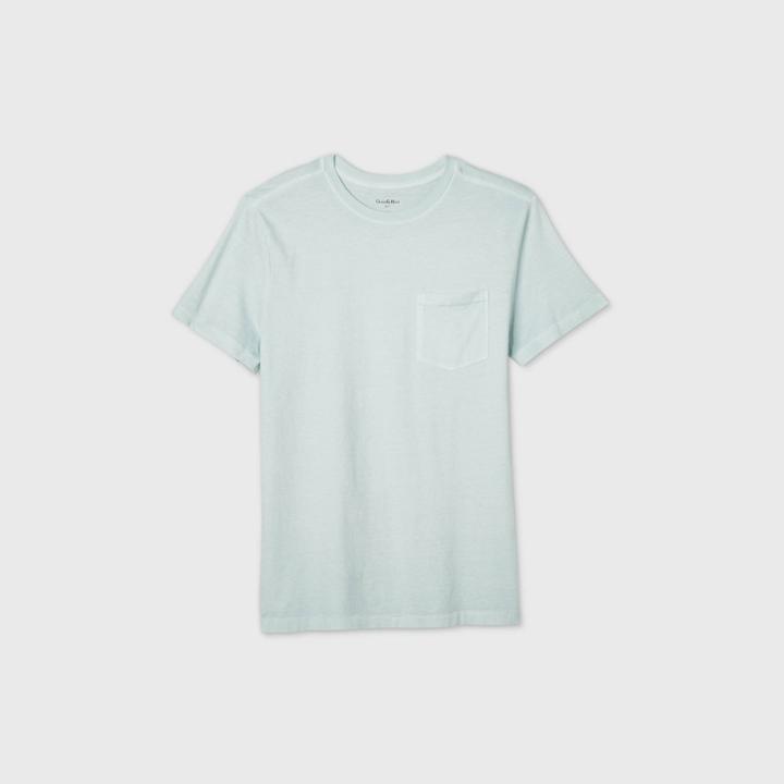 Men's Standard Fit Short Sleeve Crew Neck T-shirt - Goodfellow & Co Mint