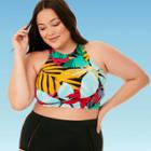 Women's Plus Slimming Control High Neck Bikini Top - Beach Betty By Miracle Brands 1x, Women's, Size: 1xl,