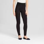 Women's Faux Fur Lined Leggings - A New Day Black