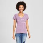 Women's Karma Made Me Do It Graphic T-shirt Gray Xs - Grayson Threads (juniors'), Purple