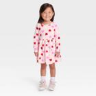 Toddler Girls' Heart Long Sleeve Dress - Cat & Jack Pink