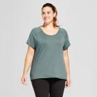 Women's Plus-size Performance Strappy Back T-shirt - C9 Champion Deep Pine Green