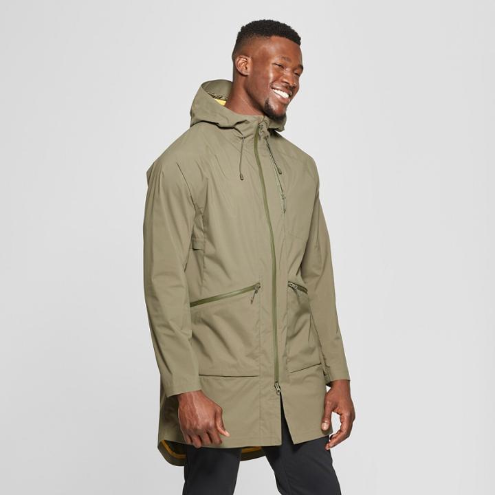 Men's Long Parka Jacket - C9 Champion Bottle Green