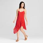 Women's Strappy Handkerchief Hem Dress - Lots Of Love By Speechless (juniors') Red