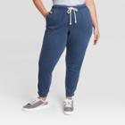 Women's Plus Size Mid-rise Jogger Pants - Universal Thread Navy