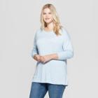 Women's Plus Size Crew Neck Luxe Pullover - A New Day