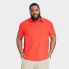 Men's Big & Tall Supima Cotton Polo Shirt - All In Motion Orange