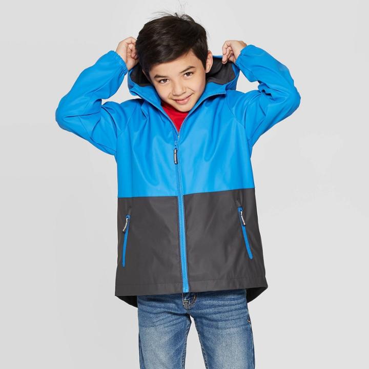 Boys' Pieced Rain Jacket - Cat & Jack Blue