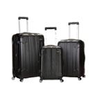 Rockland Sonic 3pc Expandable Abs Hardside Carry On Spinner Luggage
