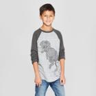 Boys' Long Sleeve Dinosaur Graphic T-shirt - Cat & Jack Gray