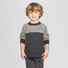 Genuine Kids From Oshkosh Toddler Boys' Spacy Thermal Crew Pullover - Gray