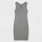 Sleeveless Rib Tank Maternity Dress - Isabel Maternity By Ingrid & Isabel Heather Gray