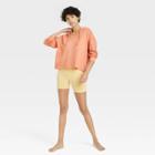 Women's French Terry Lounge Hooded Sweatshirt - Colsie Orange