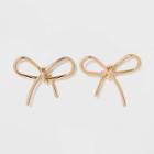 Sugarfix By Baublebar Gold Bow Earrings - Gold, Women's