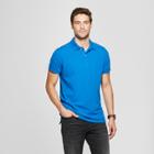 Men's Standard Fit Short Sleeve Loring Polo T-shirt - Goodfellow & Co Blue Cobalt