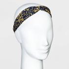 Mixed Flower Print Twist-front Headwrap - Universal Thread Blue