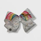 Nickelodeon Girls' Jojo Siwa Rainbow And Star Bow Hair Clip,