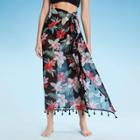 Women's Convertible Cover Up Sarong - Shade & Shore Floral S/m, Women's, Size: