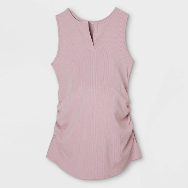 Rib Maternity Tank Top - Isabel Maternity By Ingrid & Isabel Purple