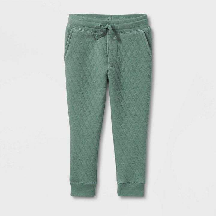 Oshkosh B'gosh Toddler Boys' Quilted Jogger Pants - Olive Green