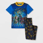 Boys' Marvel Eternals Power 2pc Pajama Set - Blue/black