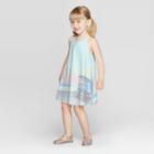 Toddler Girls' Sunset A-line Dress - Art Class 12m, Girl's, Blue