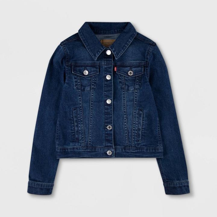 Levi's Girls' Trucker Denim Jacket - Dark Wash