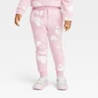 Grayson Mini Toddler Girls' Drawcord Tie-dye Jogger Pants - Pink