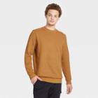 Men's Crewneck Fleece Sweater - All In Motion Dark Butterscotch