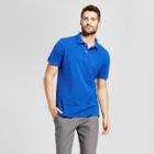 Men's Slim Fit Short Sleeve Collared Polo Shirt - Goodfellow & Co Blue