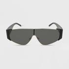 Plastic Metal Combo Shield Sunglasses - Wild Fable Black