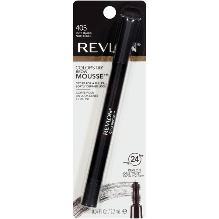 Revlon Colorstay Brow Mousse 405 Soft Black - .07 Fl Oz