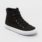 Boys' Adwin Lace-up Apparel Sneakers - Cat & Jack Black